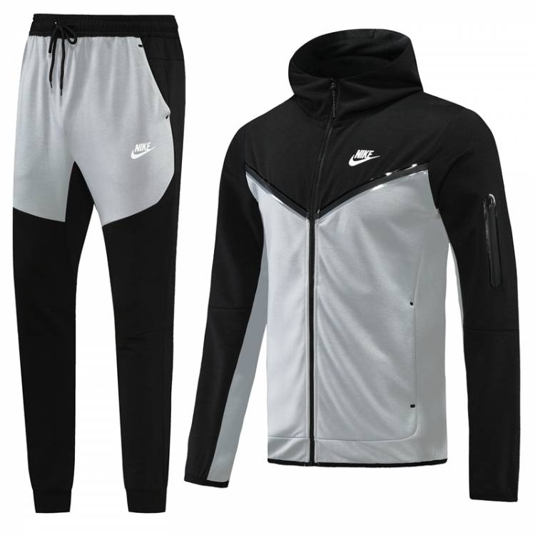 Спортивный костюм Nike с капюшоном, черно - серый