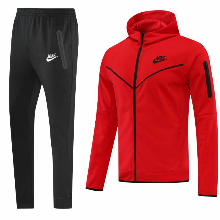 Спортивный костюм Nike с капюшоном, красный
