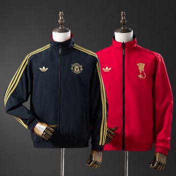 Двусторонняя ветровка MANCHESTER UNITED 2026, black and red