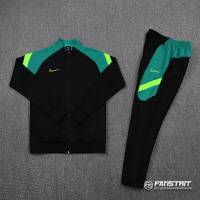 Спортивный костюм Nike, черно-зеленый