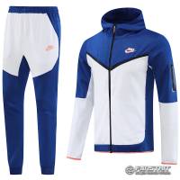 Спортивный костюм Nike с капюшоном, бело-синий